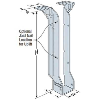 Simpson Strong-Tie HIT420 3-1/2 x 20 Top Flange I-Joist Hanger 20 Pk