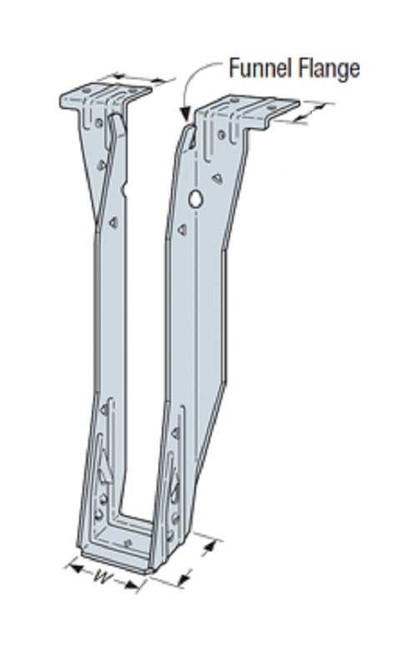 Simpson Strong-Tie ITS206/95 2 x 9-1/2 Top Flange I-Joist Hanger 25 Pk