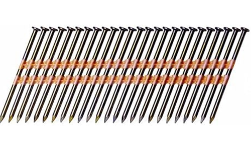 Fanaco 2-3/8" x .113" Hot Dipped Galvanized Ring Shank 21 Degree Plastic Collated Framing Nails 5000 Per Box