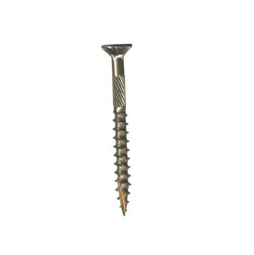 Big Timber 5YTX8112 8 x 1-1/2-Inch Gold Star Flat Head Screw 3x5Lb