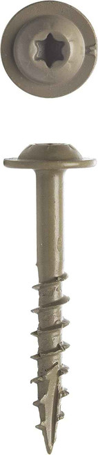 Big Timber GDW7114S #7x1-1/4 Garage Door Weather Strip Star Drive Round Washer Head Screw 4M (Sandstone)