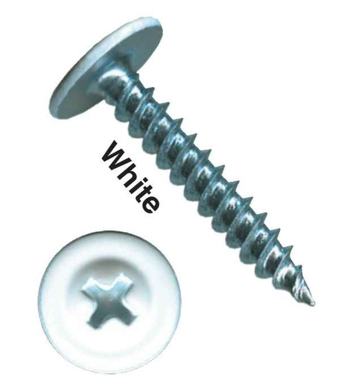 Big Timber MTS8114W #8 x 1-1/4 Zinc Mod Truss Head Sharp Screw 5M WHITE FramingFasteners
