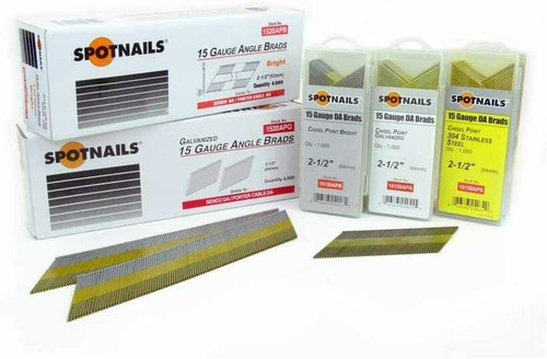 SpotNails 1520APS-316 2-1/2 Inch 15 Gauge 316SS Brads 8M