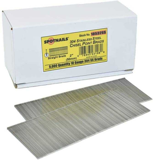 SpotNails 18532SS-316 2 Inch 18 Ga 316SS Brads 50M