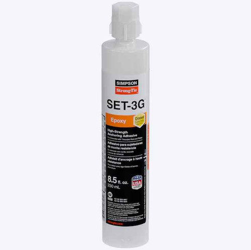 Simpson Strong-Tie SET-3G High Strength Epoxy Adhesive 8.5oz FramingFasteners