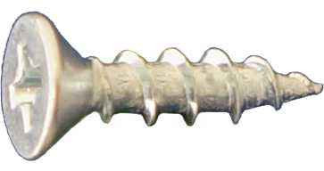 Daggerz DLHINGEN06012 6 x 1/2" #2 Phillips Dagger-Lok Hinge Wood Nickel Screw 25M FramingFasteners