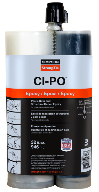 Simpson Strong-Tie CIPO32 Paste-Over Epoxy And Crack Sealant 32 Oz 5 Pk