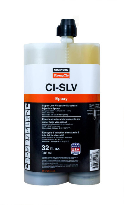 Simpson Strong-Tie CISLV32 Super Low Viscosity Inj Epoxy 32 Oz Cart 5 Pk
