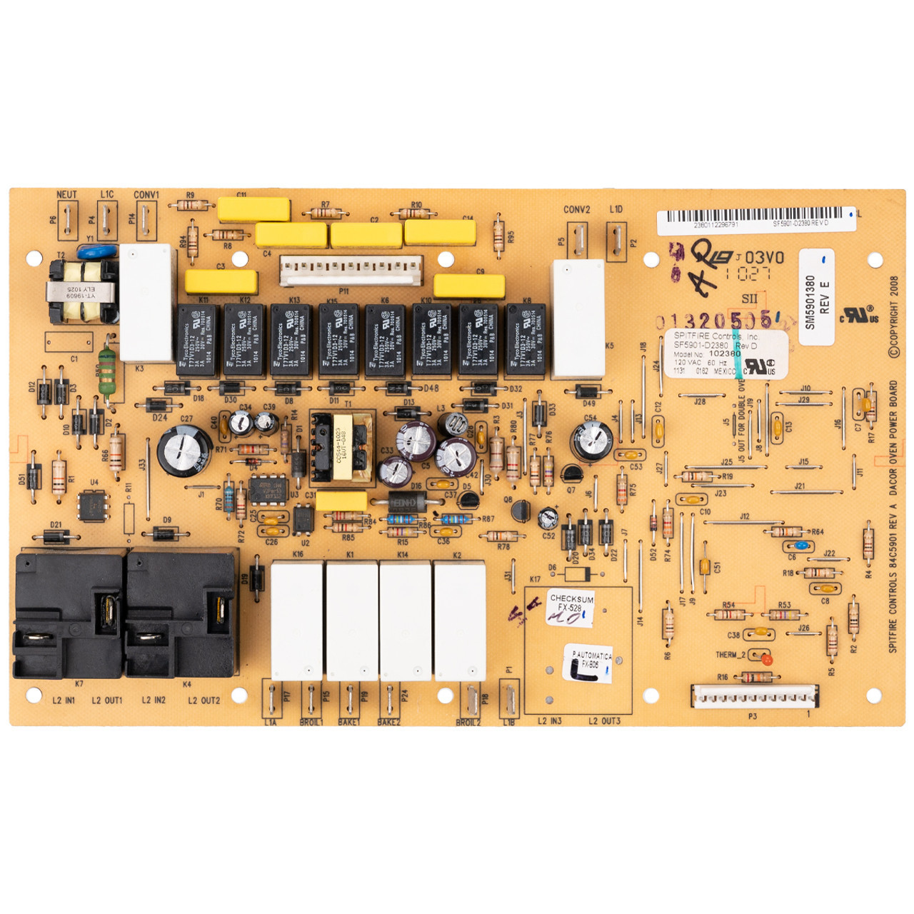 DE81-05671A Samsung / Dacor Oven Display Board Repairs