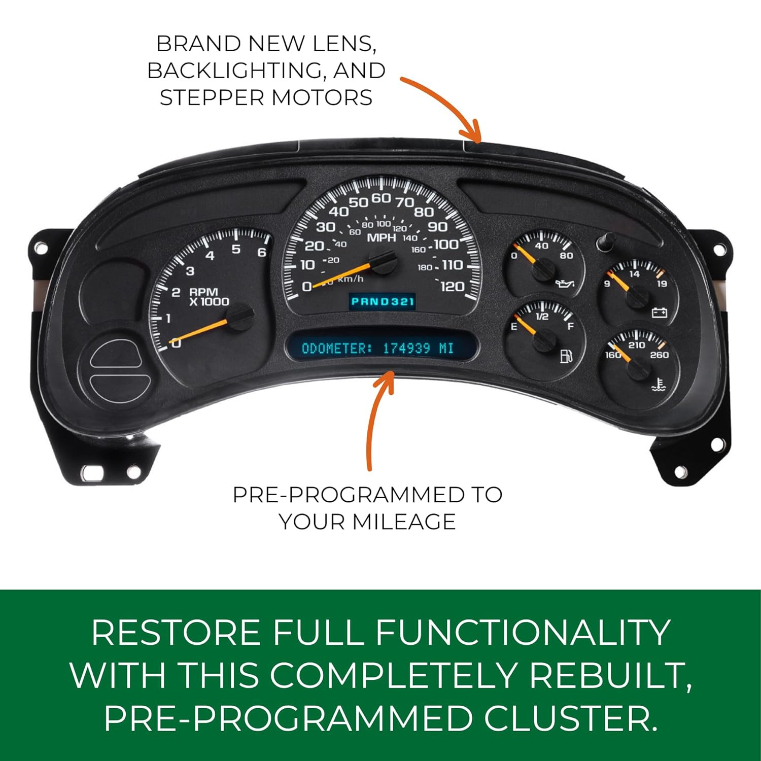 Instrument Cluster 2003 Silverado Gauge Cluster Fusenull