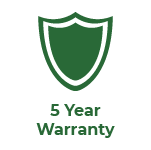 5 Year Warranty