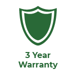 3 Year Warranty