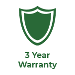 3 Year Warranty