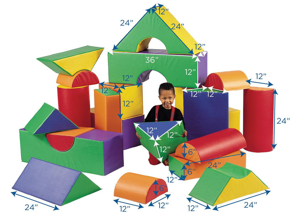 Rainbow Large Foam Building Blocks | Foam Building Blocks