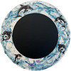 Playscapes Magic Circle Heat Sensitive Wall Panel, children’s water-themed wall decor with playful dolphin illustrations on a circular design.