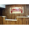 See-Thru Table Divider Shields - 2 Station with Opening - 23.5" x 8" x 23.5"