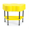 Angeles Children’s Sensory Table - Choose From 4 Colors, yellow sensory table for children with a black stand and tiered design for play and sensory activities.