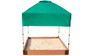 Square Sandbox Kit with Telescoping Canopy and Cover