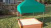 Square Sandbox Kit w/ Telescoping Canopy & Cover - 4ft. X 4ft. X 11in - 2" Profile 2