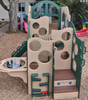 Strictly For Kids Deluxe Challenger 25 Wave Style Playground Structure, natural and bright colors with multiple climbing sections, slides, and play panels, suitable for children aged 2-5 years. Strictly For Kids Deluxe Challenger 25 Wave Style Playground Structure, natural and bright colors with multiple climbing sections, slides, and play panels, suitable for children aged 2-5 years.