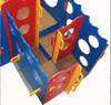 Strictly For Kids Deluxe Ocean Adventure Playground Structure, colorful plastic play panels with various cut-out holes designed for children's outdoor climbing and play. Strictly For Kids Deluxe Ocean Adventure Playground Structure, colorful plastic play panels with various cut-out holes designed for children's outdoor climbing and play.