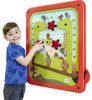 Playscapes Acorn Pinball Activity Wall Panel, colorful children’s interactive game with squirrel graphics and pinball features.