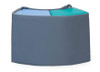 Moje Bambino Cover for Four Seasons Pouf Set, a protective cover showcasing a stylish, durable fabric in blue and teal colors designed for outdoor use.