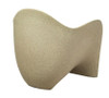 Playscapes Amped Chair, beige modern ergonomic lounge chair with a curved design for comfort and style.