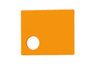 Orange Small Bubble Door