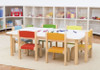 Novum Children's Classroom  Colored Tables, 3 Shapes, 5 Colors - 446892*, 446894*, 446899*