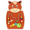 SPARK & WOW Horse Activity Wall Panel Toy, colorful wooden activity wall with beads, gears, and a cute horse face