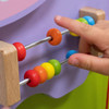 SPARK & WOW Hippo 3-Activity Sensory Wall Panel, colorful wooden beads on rods for sensory play and fine motor skills development.