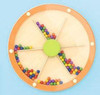 SPARK & WOW Elephant 3-Activity Sensory Wall Panel, round wooden wall clock with colorful beads for sensory play. SPARK & WOW Elephant 3-Activity Sensory Wall Panel, round wooden wall clock with colorful beads for sensory play.