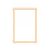 Jonti-Craft KYDZ Suite See-Thru Panel - A-height - 24" Wide, clear acrylic panel framed with natural wood, ideal for educational or nursery settings.