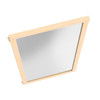 Jonti-Craft Mirror Classroom Divider Panel - KYDZ Suite® S-height - 24" Wide, wooden framed mirror for educational and classroom use.