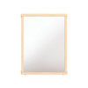 Jonti-Craft KYDZ Suite Mirror Panel - S-height - 36" Wide, wooden framed mirror for children or educational settings.