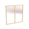 Jonti-Craft Mirror Classroom Divider Panel - KYDZ Suite® S-height - 48" Wide, wooden frame with two large mirror panels in a classroom setting.