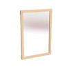 Jonti-Craft Mirror Classroom Divider Panel - KYDZ Suite® A-height - 24" Wide, wooden frame with a large mirror surface for educational or classroom use.
