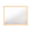 Jonti-Craft KYDZ Suite E-height Mirror Panel 36" Wide, rectangular mirror with a natural wooden frame and sturdy construction, designed for educational or childcare settings.