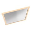 Jonti-Craft Mirror Classroom Divider Panel - KYDZ Suite® E-height - 36" Wide, wooden framed mirror for classroom use, safety-mounted and durable.