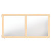 Jonti-Craft KYDZ Suite Mirror Panel - T-height - 48" Wide, wooden-framed mirror with two large reflective glass panels suitable for educational or play spaces. Jonti-Craft KYDZ Suite Mirror Panel - T-height - 48" Wide, wooden-framed mirror with two large reflective glass panels suitable for educational or play spaces.