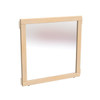 Jonti-Craft Mirror Classroom Divider Panel - KYDZ Suite® T-height - 24" Wide, wooden frame with a clear mirror for classroom use.