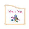 Jonti-Craft Write-n-Wipe Cascade Classroom Divider Panel - KYDZ Suite®- 36" Wide, classroom divider with a white writable surface and colorful octopus illustration for educational settings.