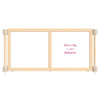 Jonti-Craft KYDZ Suite Upper Deck Write-n-Wipe Room Divider, wooden educational room divider with white write-and-wipe surface and space for marking or writing.