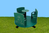 Playtime Playground Equipment Tiny Tot Playground Spinner, children's playground spinning toy with four seats and a central table for outdoor play.