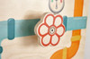 HABA Pro Mechanic Sensory Wall Panel, close-up of the colorful mechanical gear and colorful design elements on the sensory wall.