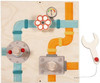 HABA Pro Mechanic Sensory Wall Panel, interactive wooden wall panel with colorful pipes, dials, and a wrench to stimulate sensory play and fine motor skills.
