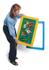 Playscapes Beastie Blocks Activity Wall Toy, a colorful interactive wall with puzzle pieces and activities designed for children's play and learning.