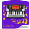 Playground Prodigy ~ELECTRIFIED~ Synthesizer Outdoor Musical Panel, colorful outdoor musical play equipment with piano keys, sound controls, and musical notes design.
