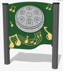 Playground Prodigy ~ELECTRIFIED~ Tongue Drum Outdoor Musical Play Panel - FAHFIPTDRUM